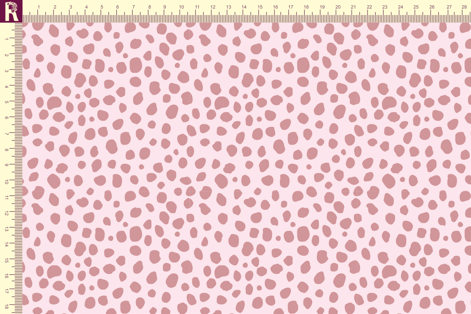 Т626 Пятнышки 9509а_4023 Футер с начесом, 30/20, пачка, кардная