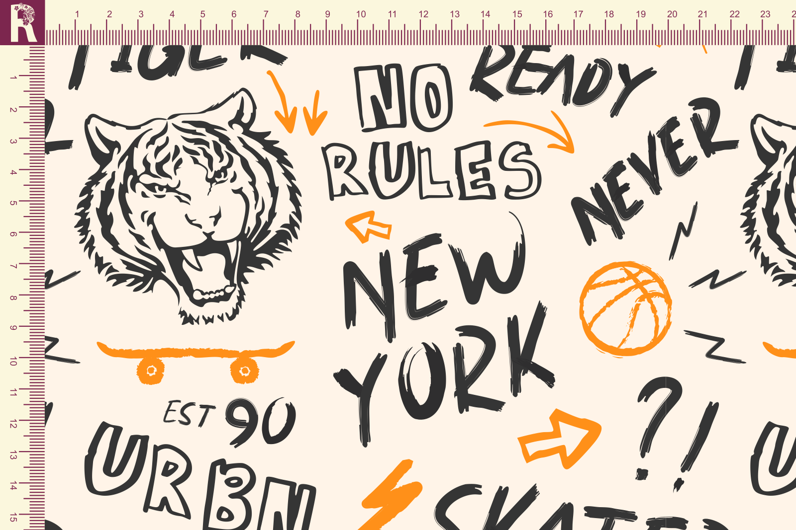 Т565 Тигр Урбан 9050а_8001_3006 Футер с начесом, 30/20, пачка, кардная Т565 Тигр Урбан 9050а_8001_3006 Футер с начесом, 30/20, пачка, кардная