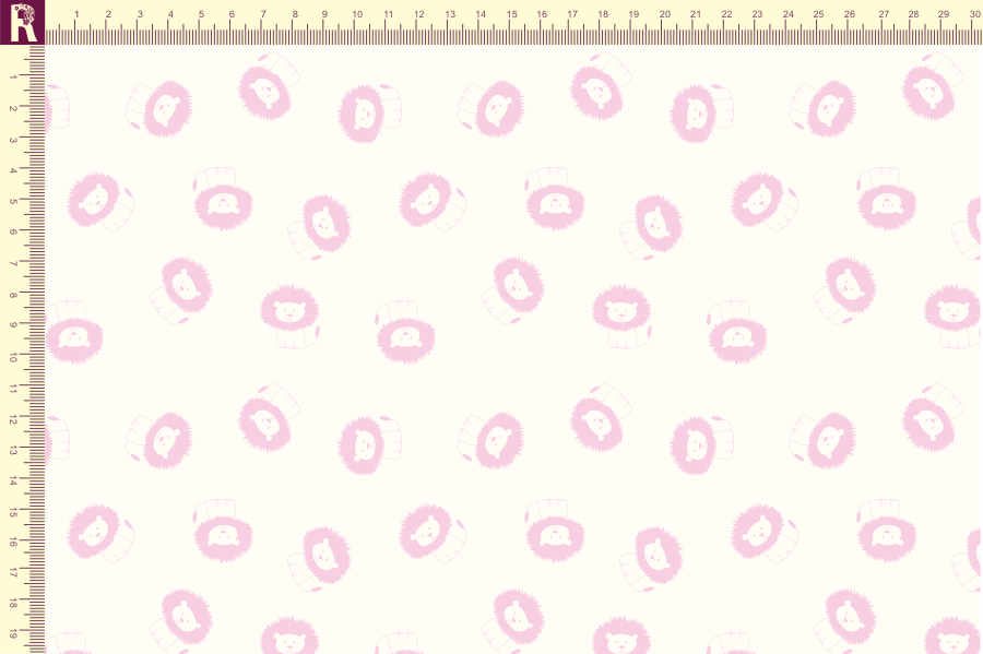 картинка Т501 львята молочный 9050а розовый 9005 от компании Руткани