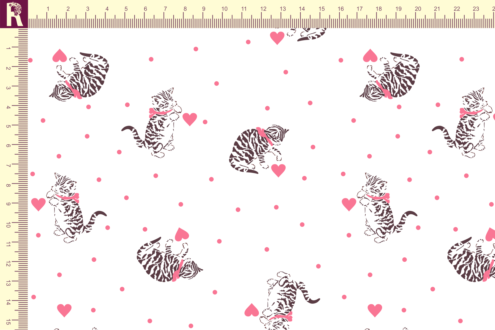 картинка Т606 Котики с сердечками 9000_4018_2008 от компании Руткани