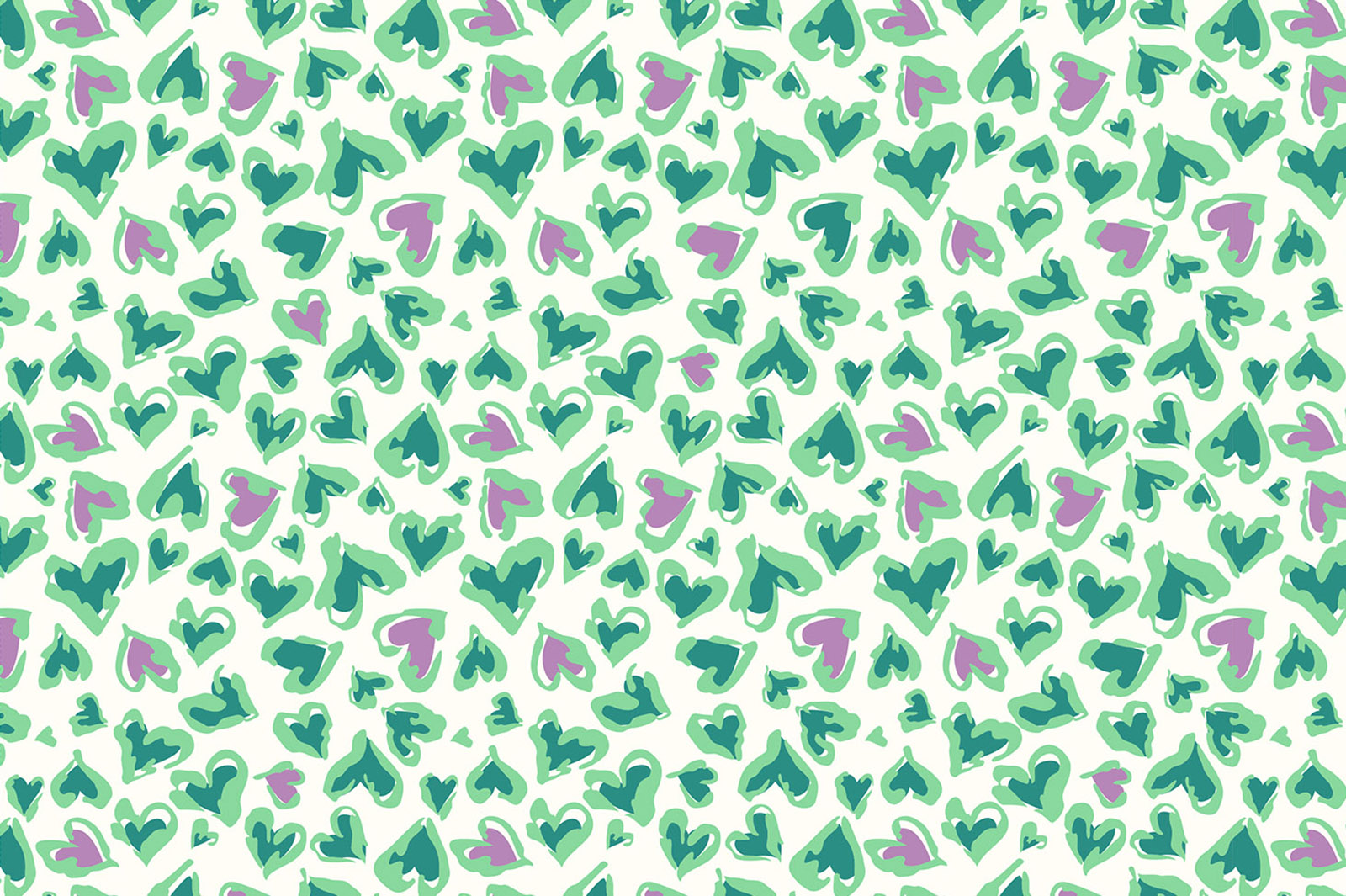 картинка Т608 Леопардовые сердца 9050S 15-6123 17-1048 16-3110 от компании Руткани