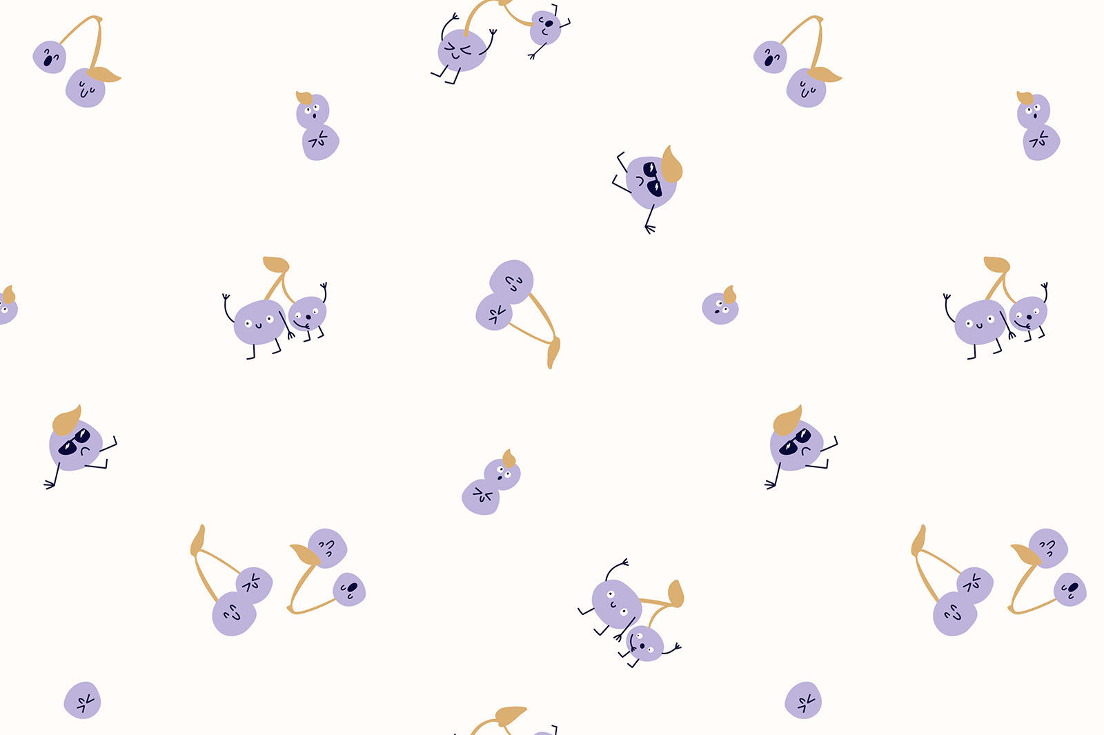 картинка Т693 Вишни-непоседы 9050а 7007 14-1036 15-3817 от компании Руткани