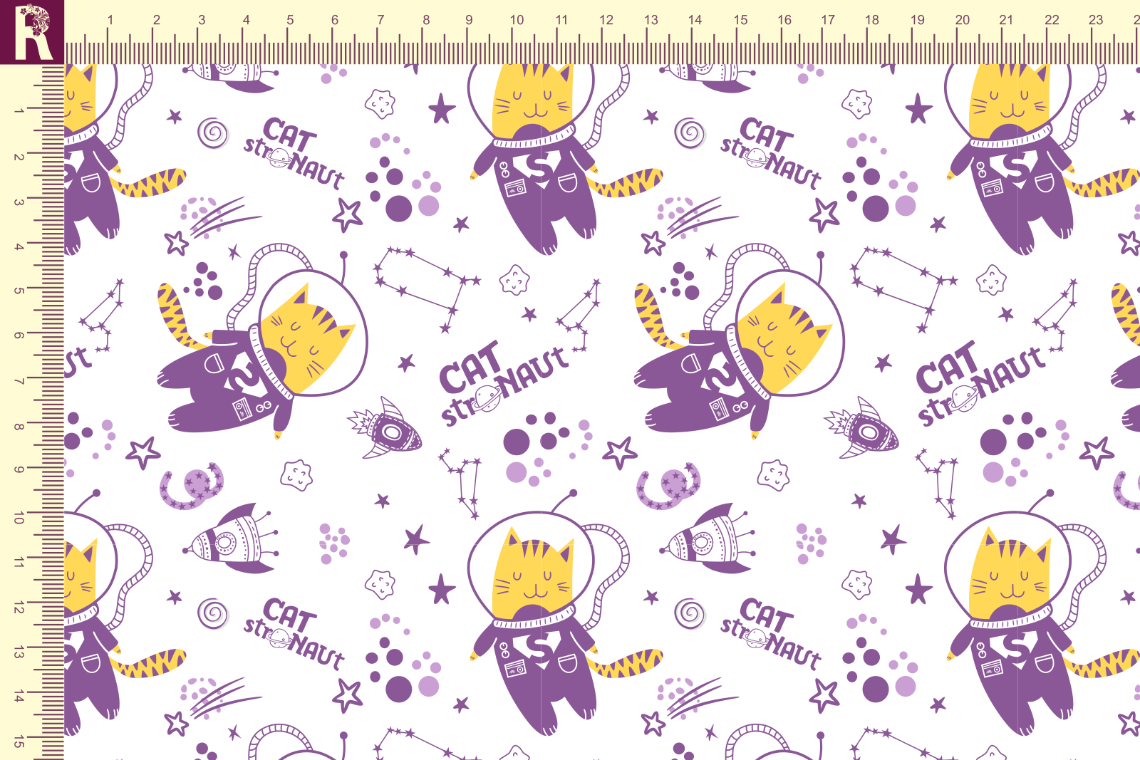 Т577 КосмоКот 9000_2018_3001 Футер с начесом, 30/20, пачка, кардная