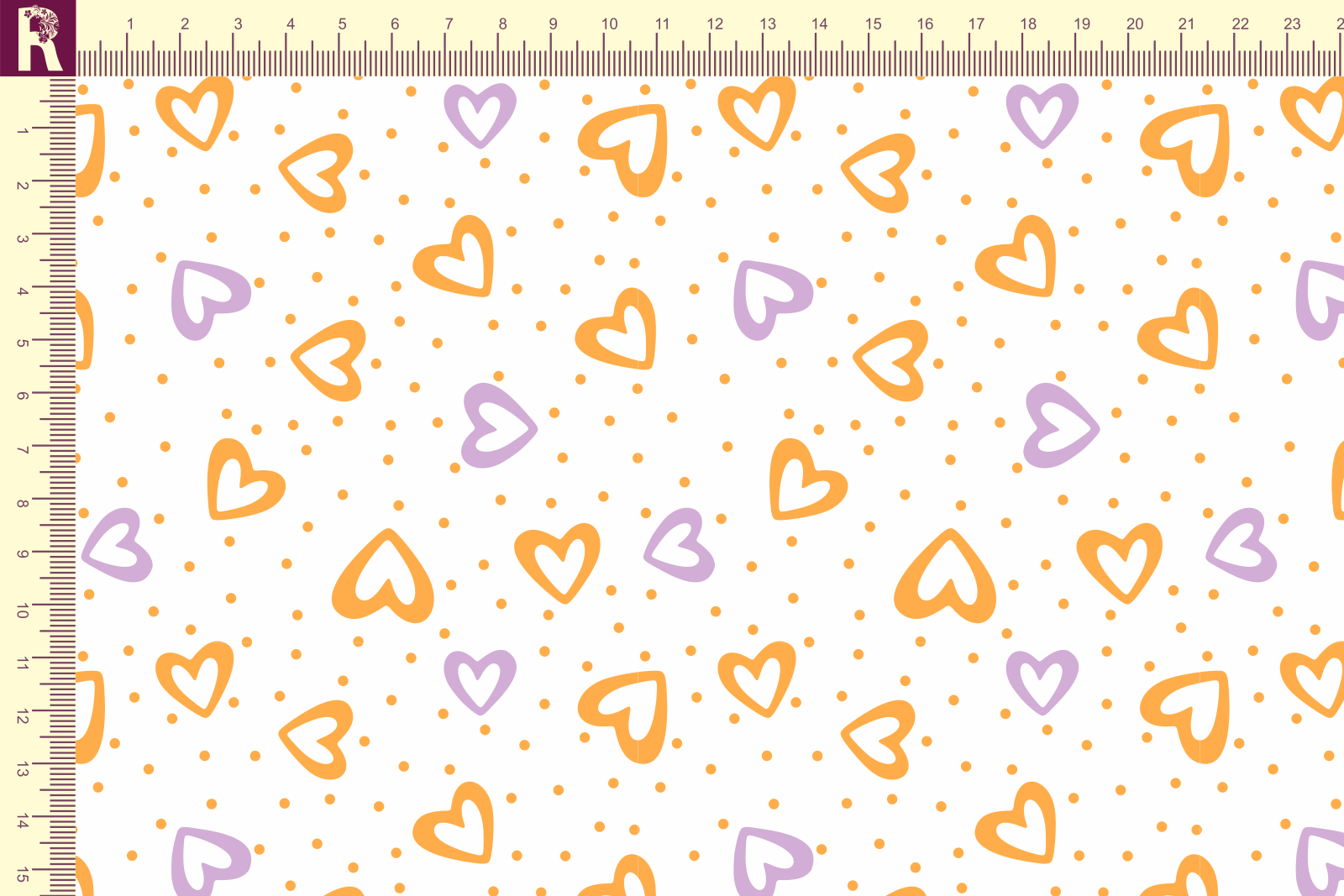 картинка Т121 2 сердечка 9000_3004_2028 от компании Руткани