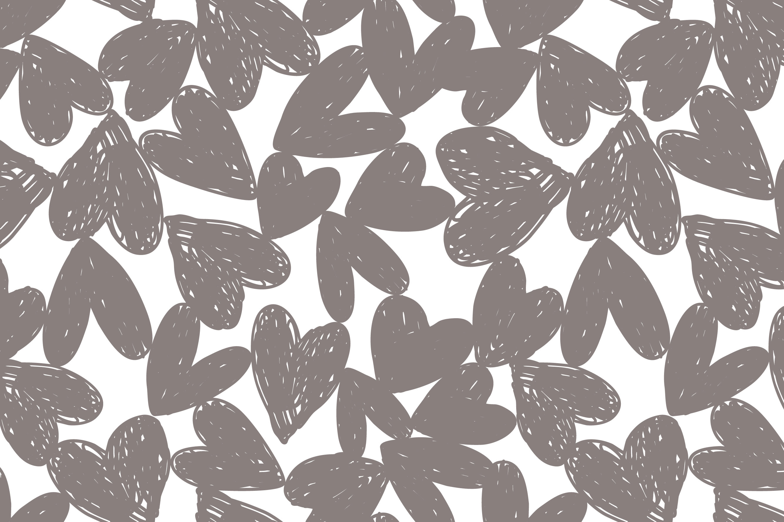 Ткань с принтом Карандашные сердца Т688_13