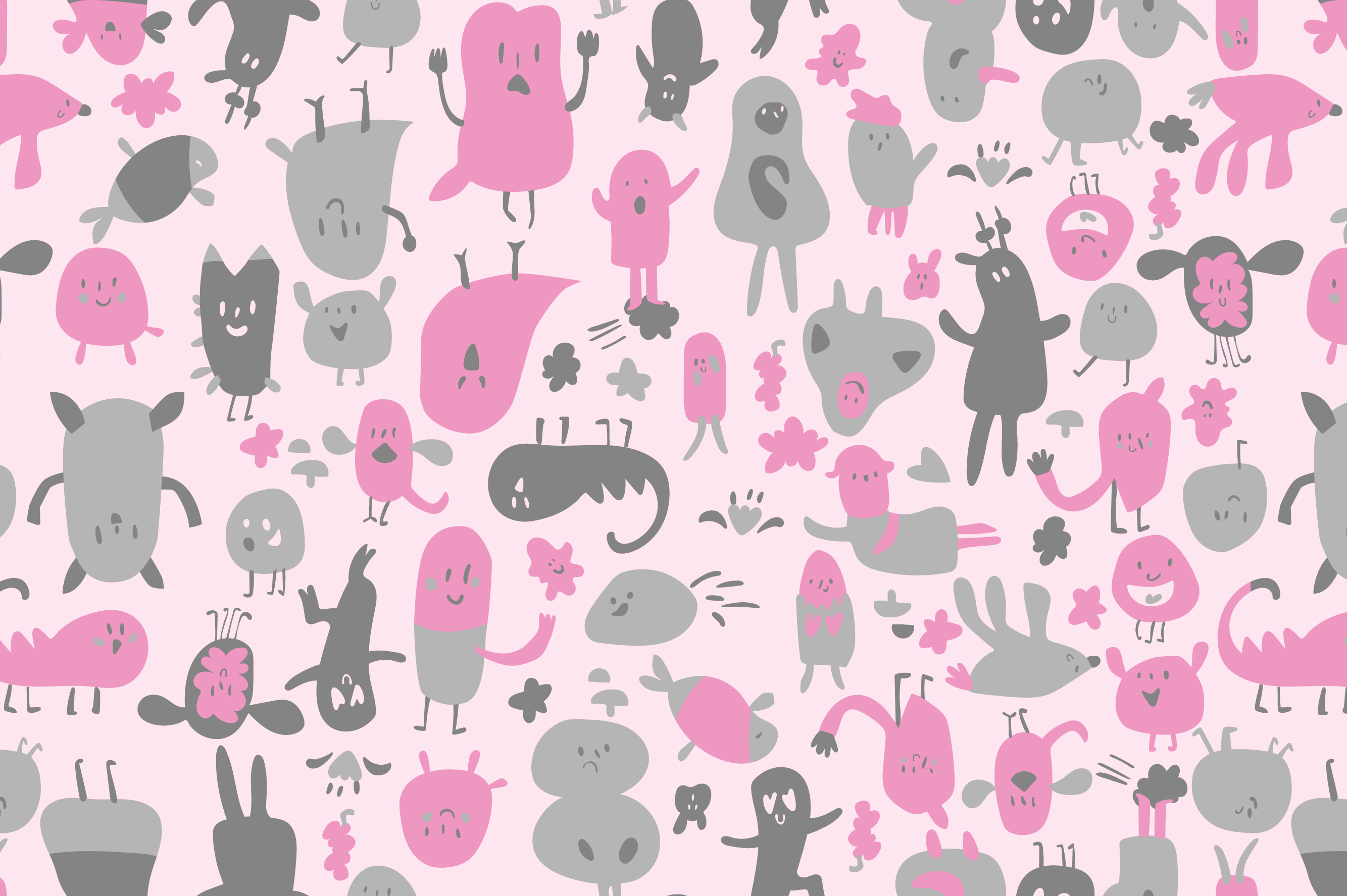 Ткань с принтом Озорной пластилин Т700_8