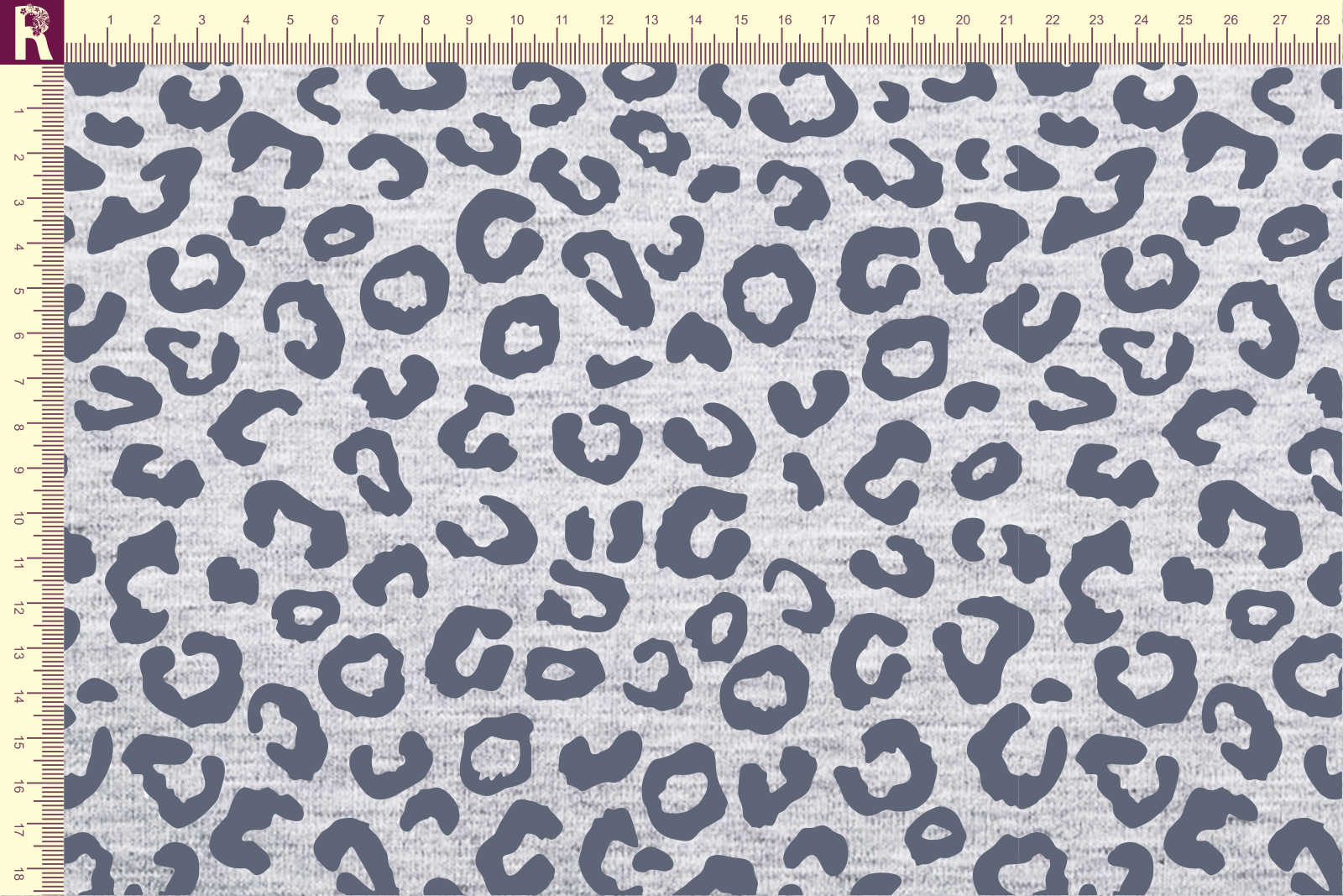 картинка Т621 Леопардовая текстура Т1 melange_8014 (серый узор на меланже) от компании Руткани