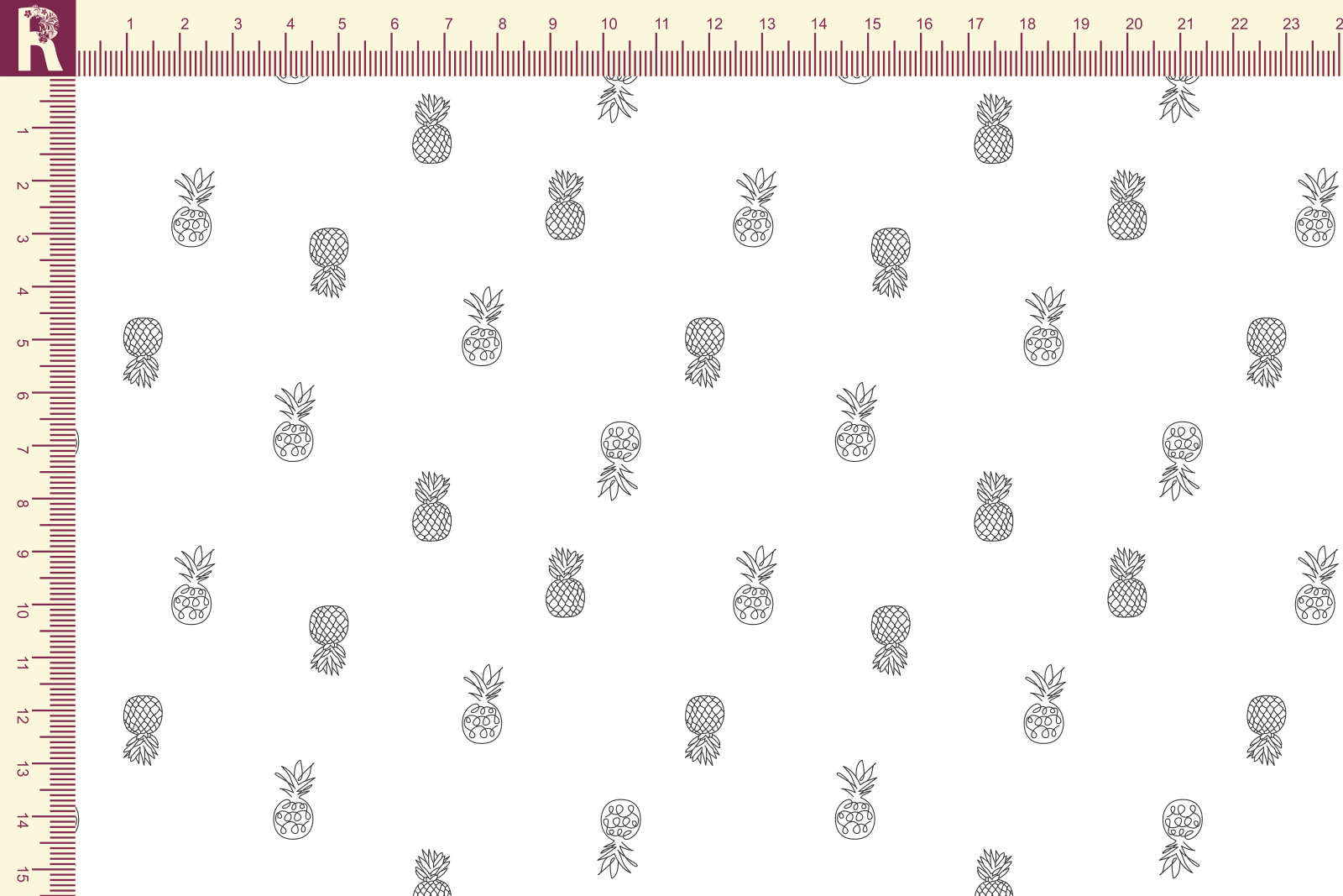 картинка Т571 Ананасы 9000_8001 от компании Руткани