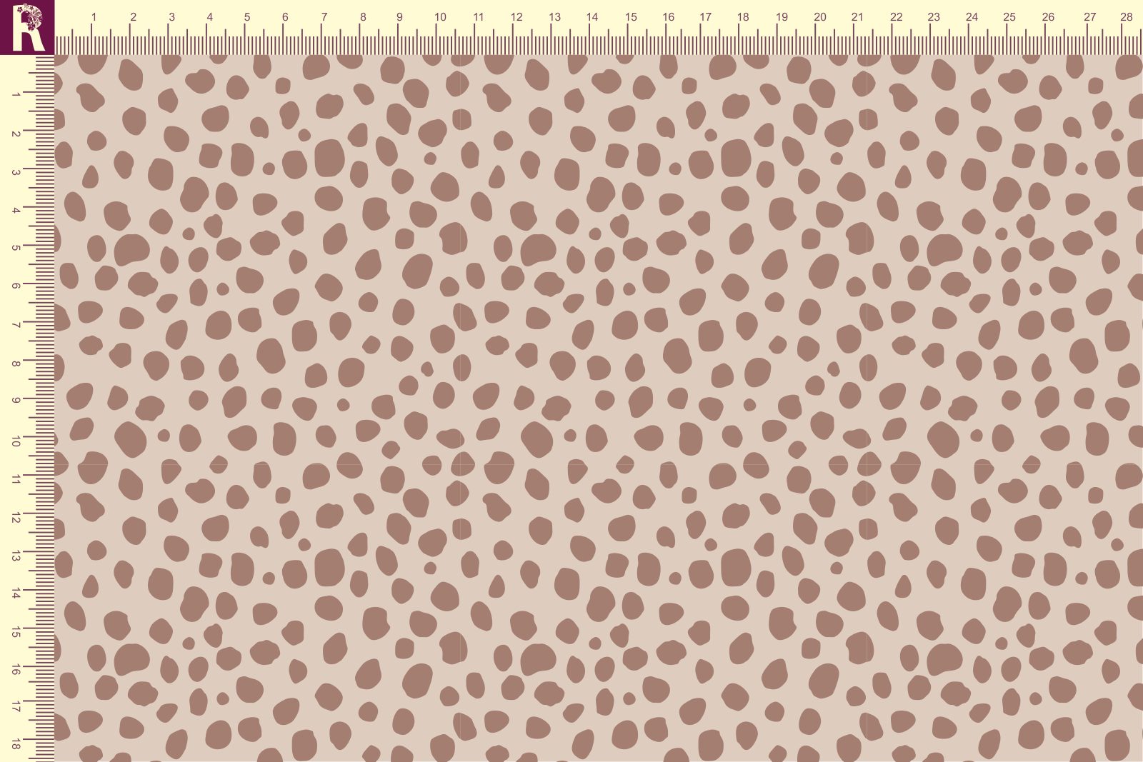 картинка Т626 Пятнышки 9074_4013 ( коричневые пятнышки на бежевом фоне) от компании Руткани