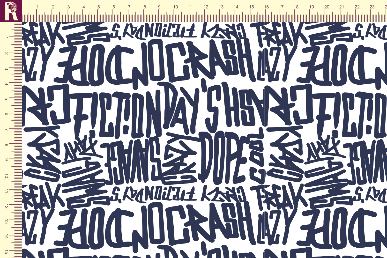 Т600 Граффити 9000_7007 Футер с начесом, 30/20, пачка, кардная