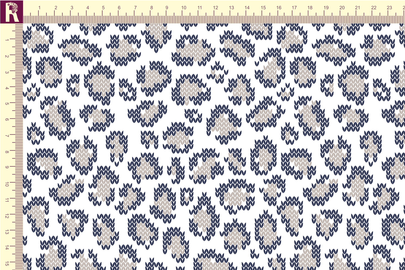 Т610 Вязаный леопард 9000_7007_8008 Футер с начесом, 30/20, пачка, кардная