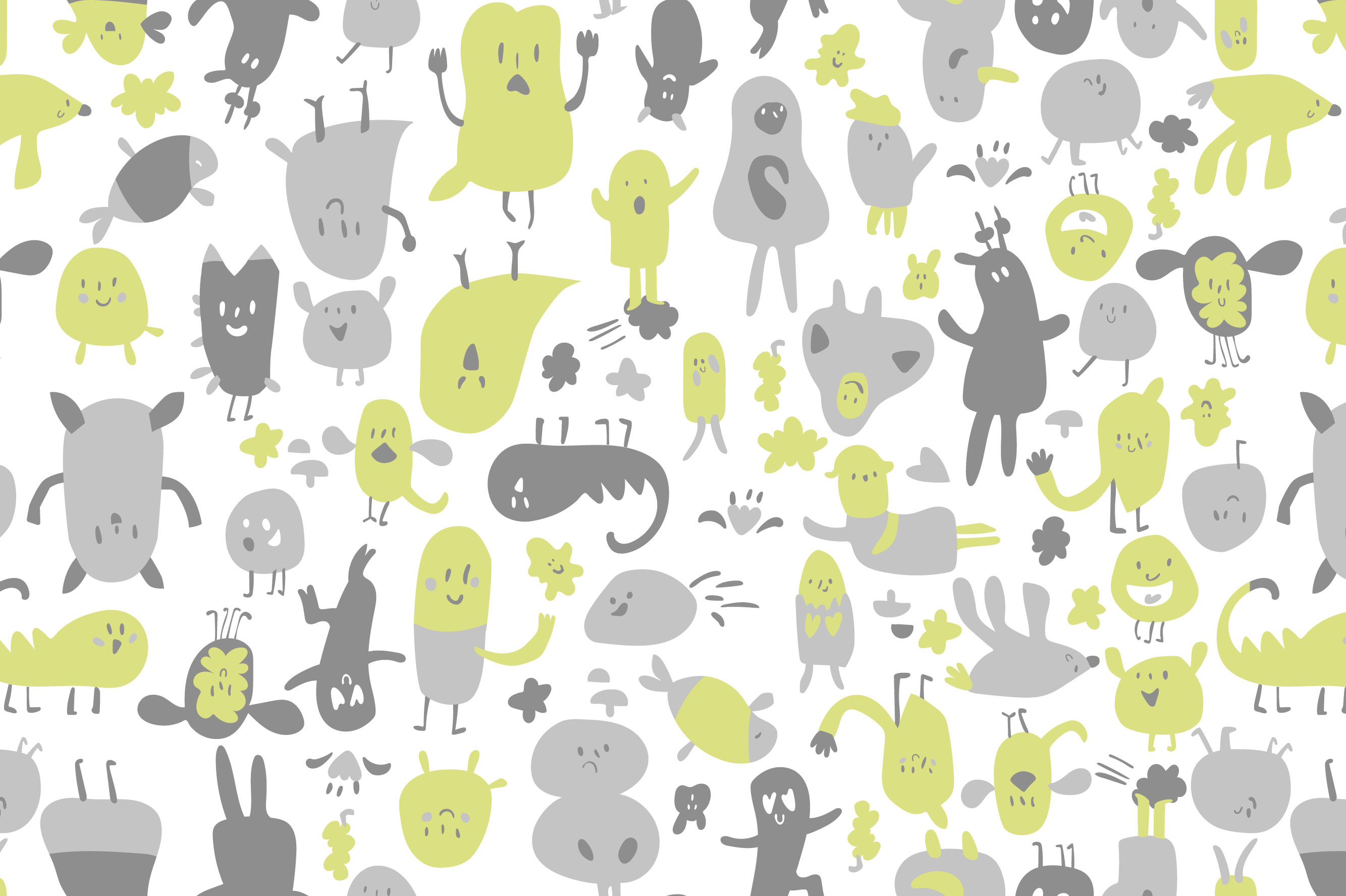 Ткань с принтом Озорной пластилин Т700_10