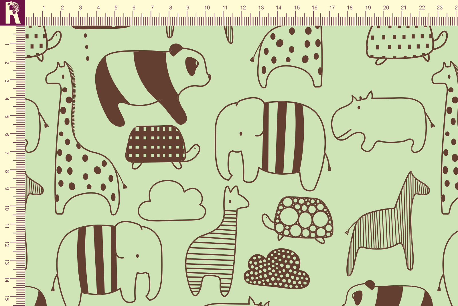 картинка Т540 ZOO 12-0312 19-1220 от компании Руткани