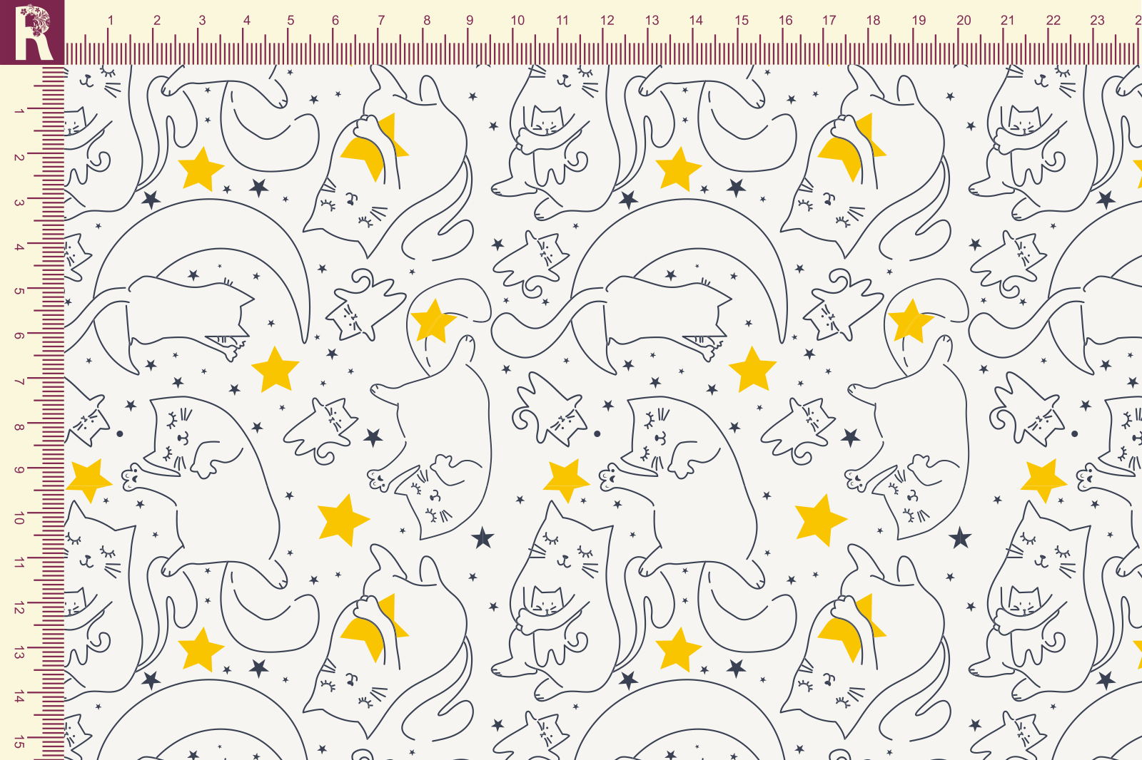 Т586 КотоМама 9050а_5006_3001 Футер с начесом, 30/20, пачка, кардная