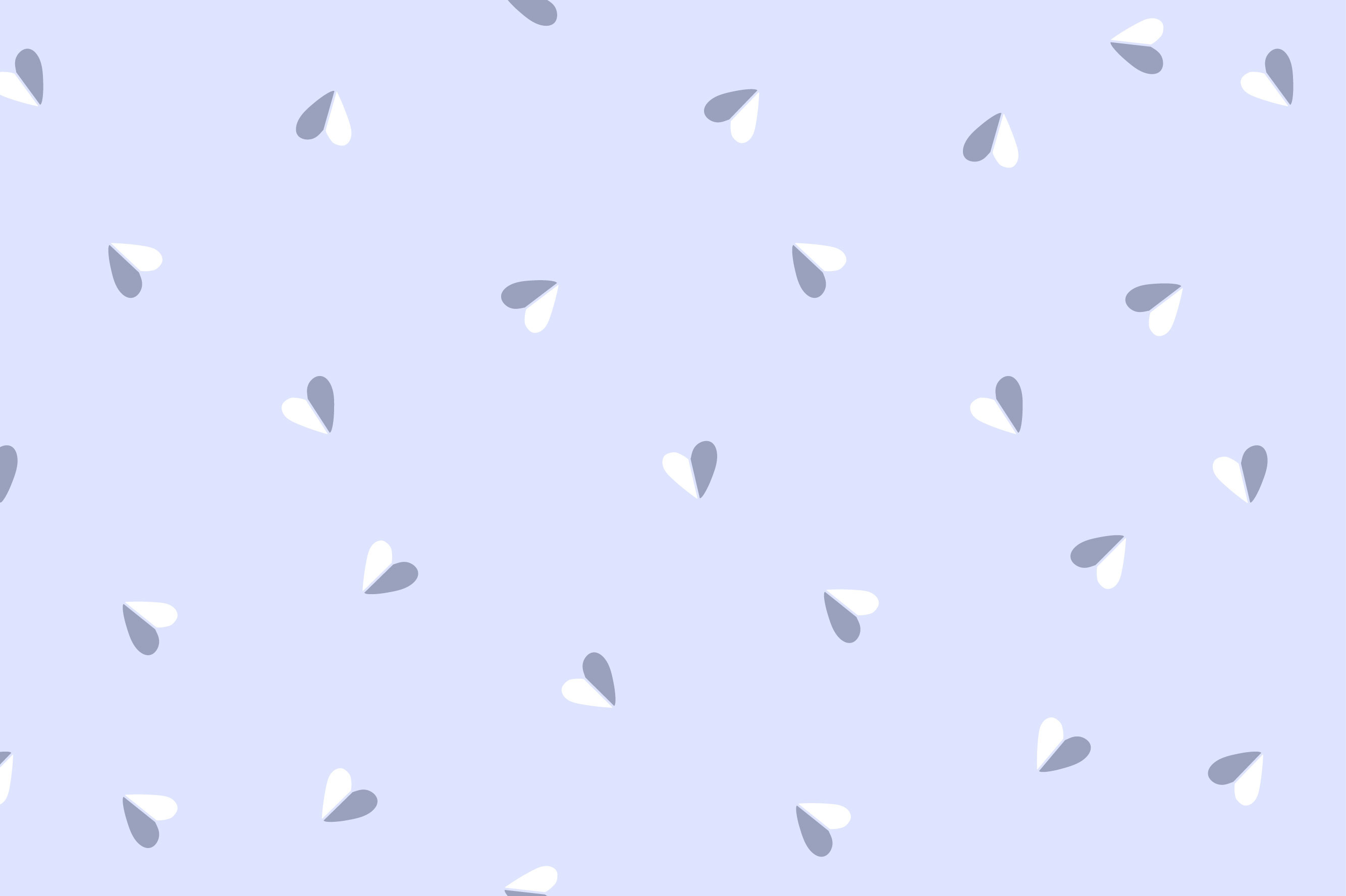 Ткань с принтом Сердечки-половинки Т691_16