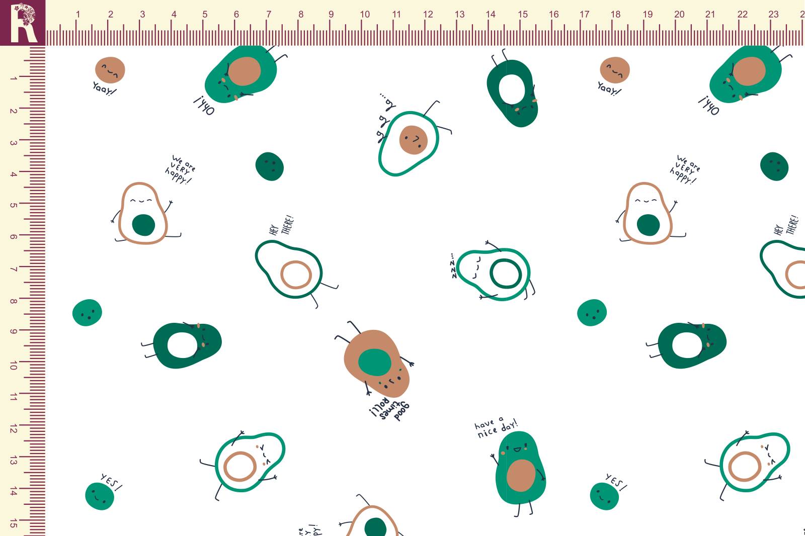 картинка Т579 Авокадики 9000_5006_6018_4027 от компании Руткани
