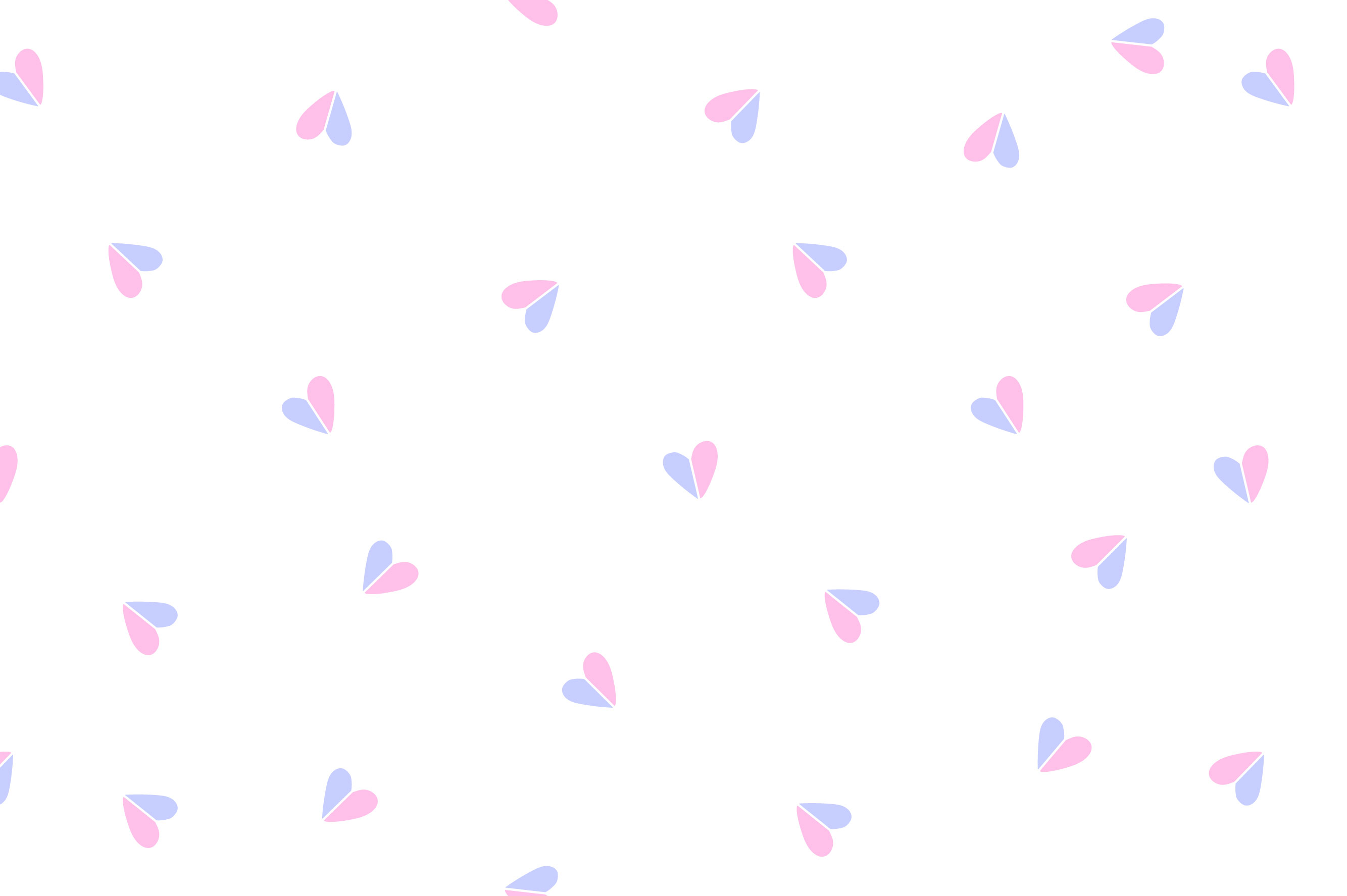 Ткань с принтом Сердечки-половинки Т691_12