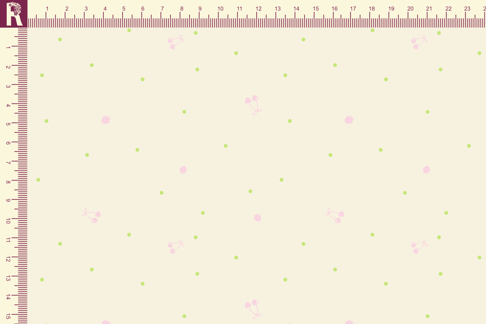 картинка Т574 Вишенка 9050а_2020_6002( светло-розовые ягодки на молочном фоне) от компании Руткани