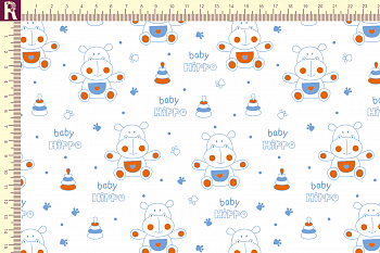 картинка Т537 Hippo 16-4132 17-1349 от компании Руткани