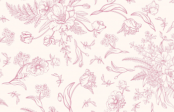 картинка Т629 Цветы, colour 9050а/2013*(Lt), Интерлок, 40/1, пачка, пенье, 175 gr, 100% хлопок, принт_пигмент, Rutkani от компании Руткани