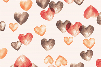 картинка Т683 Воздушные сердечки 9050S 18-1326 16-1364 17-1663 от компании Руткани