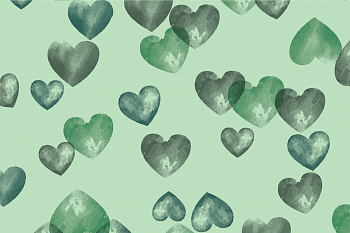 картинка Т683 Воздушные сердечки 14-6011 19-4524 18-5410 17-5734 от компании Руткани