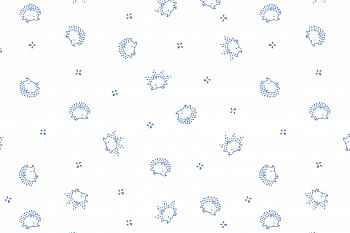 картинка Ткань с принтом Маленькие ежики Т696_7 от компании Руткани картинка Ткань с принтом Маленькие ежики Т696_7 от компании Руткани