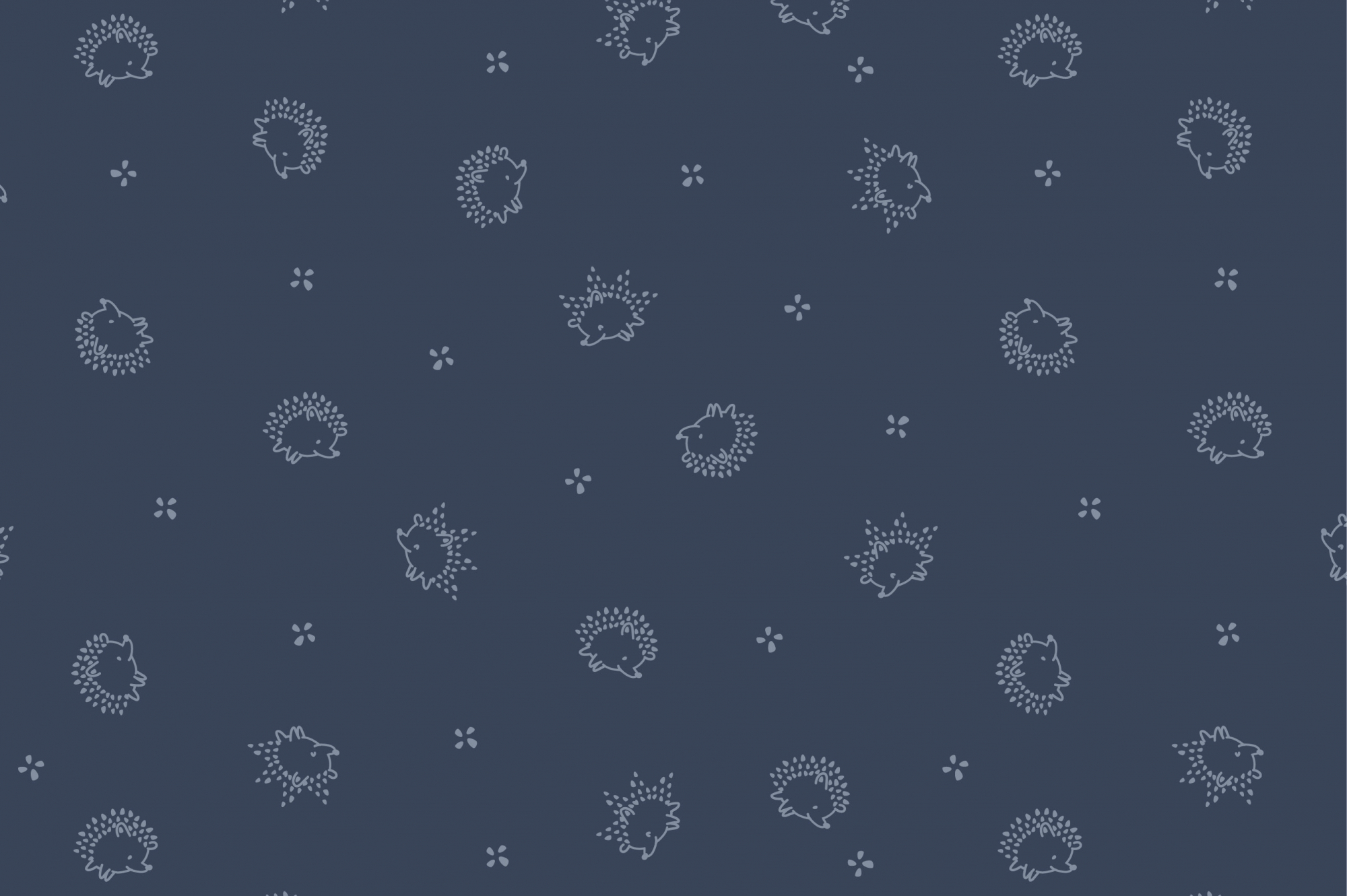 Ткань с принтом Маленькие ежики Т696_16