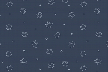 картинка Ткань с принтом Маленькие ежики Т696_16 от компании Руткани картинка Ткань с принтом Маленькие ежики Т696_16 от компании Руткани