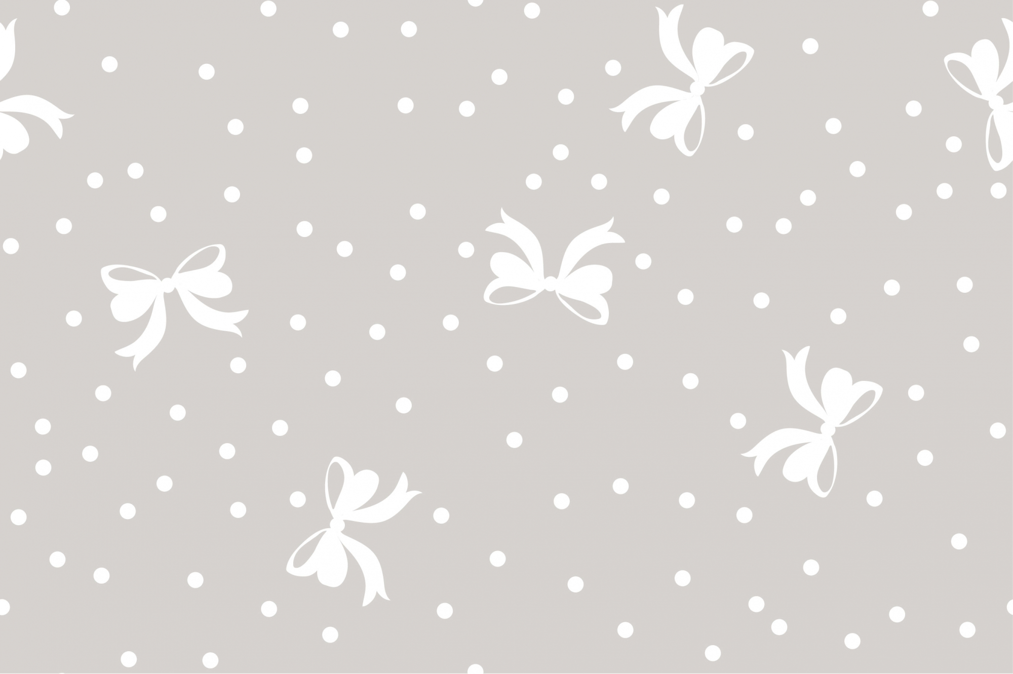 картинка Ткань с принтом Бантики и горошки Т685-2 от компании Руткани