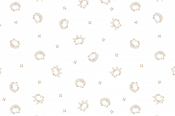 картинка Ткань с принтом Маленькие ежики Т696_6 от компании Руткани картинка Ткань с принтом Маленькие ежики Т696_6 от компании Руткани