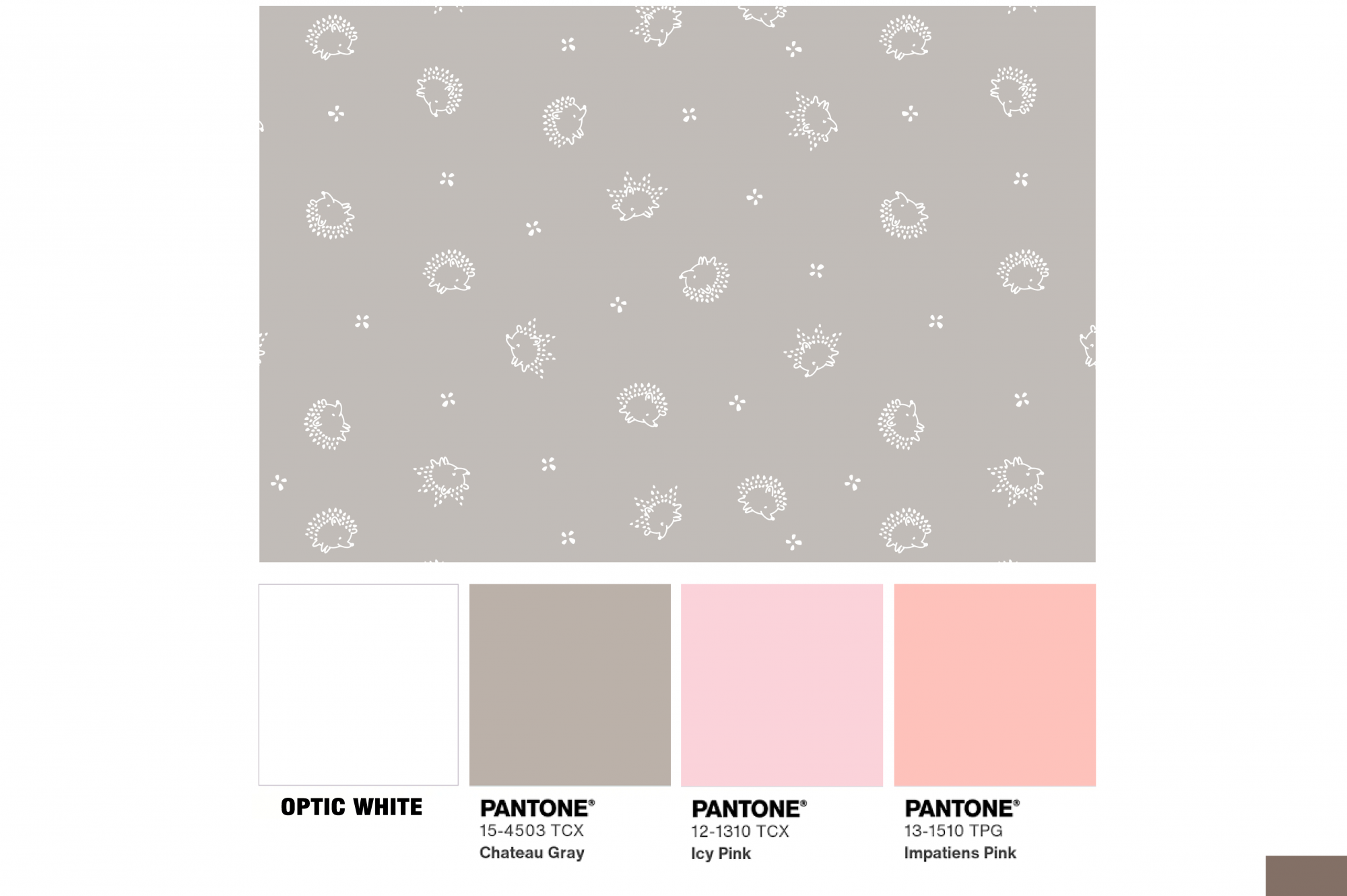 картинка Ткань с принтом Маленькие ежики Т696_8 от компании Руткани