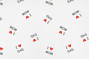 картинка Т535 mom and dad, colour 9000/8001/9005*(ru), Интерлок выстав (4/2), 40/1 (ru), пачка 90-95 см, компакт, 175 gr, 100% хлопок, принт_пигмент, Рутка от компании Руткани