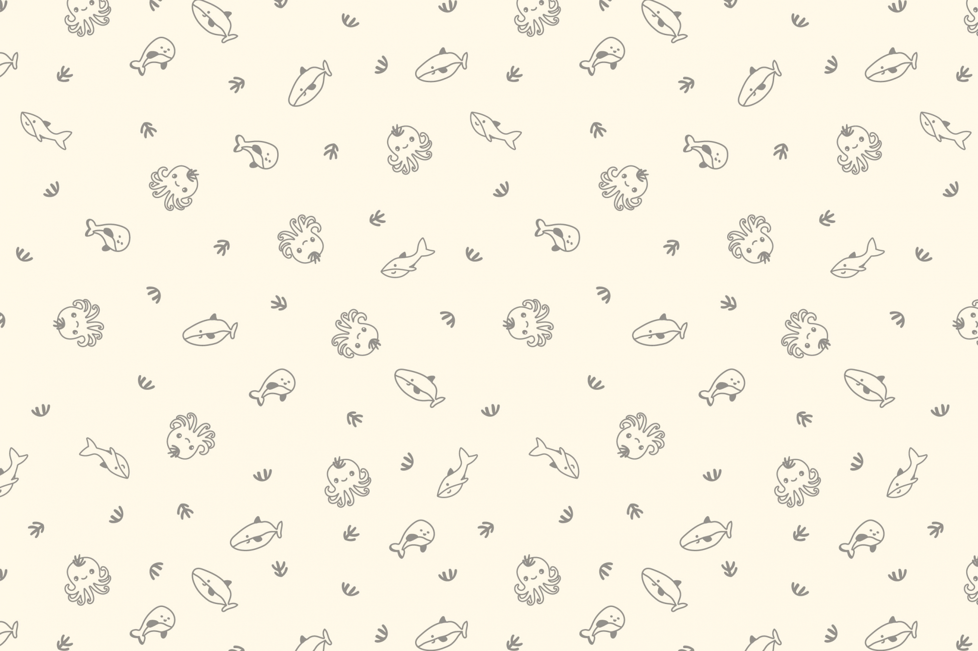 Ткань с принтом Морские друзья Т695_8