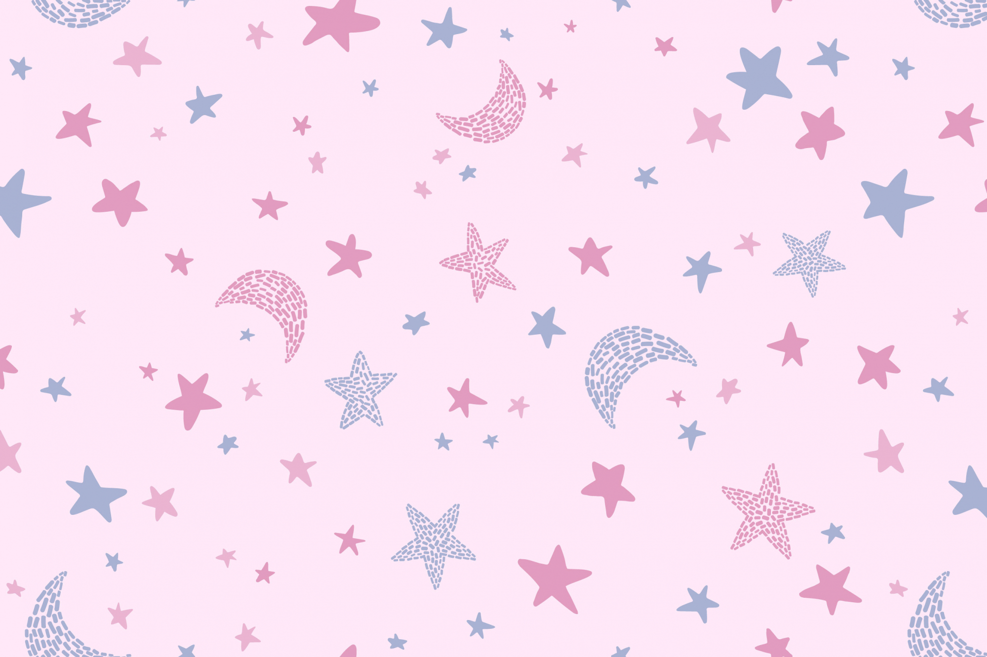 картинка Ткань с принтом Лунное небо Т687_5 от компании Руткани