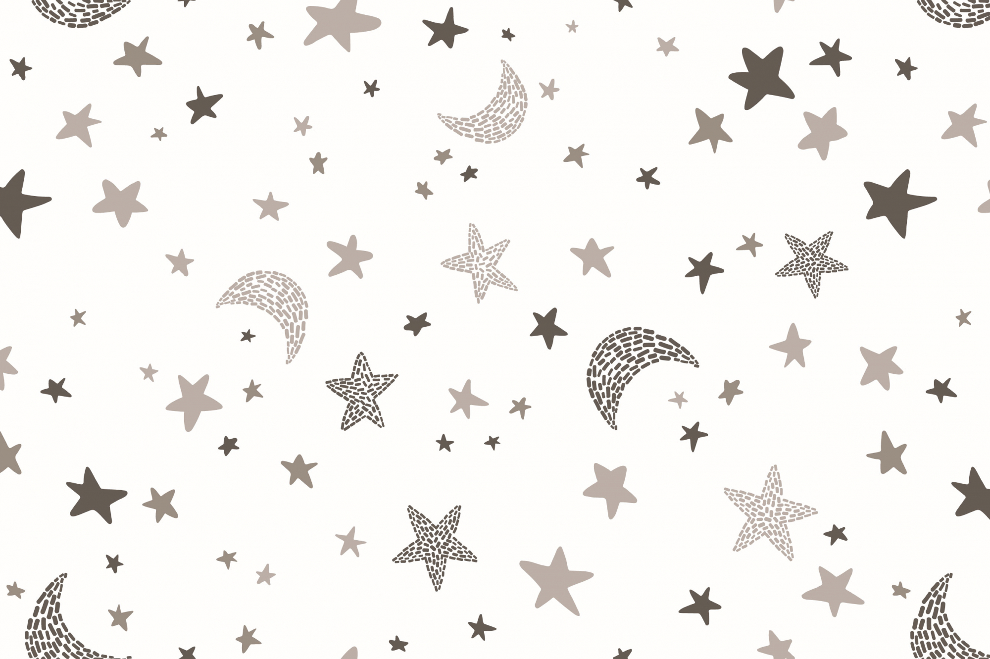 картинка Ткань с принтом Лунное небо Т687_4 от компании Руткани