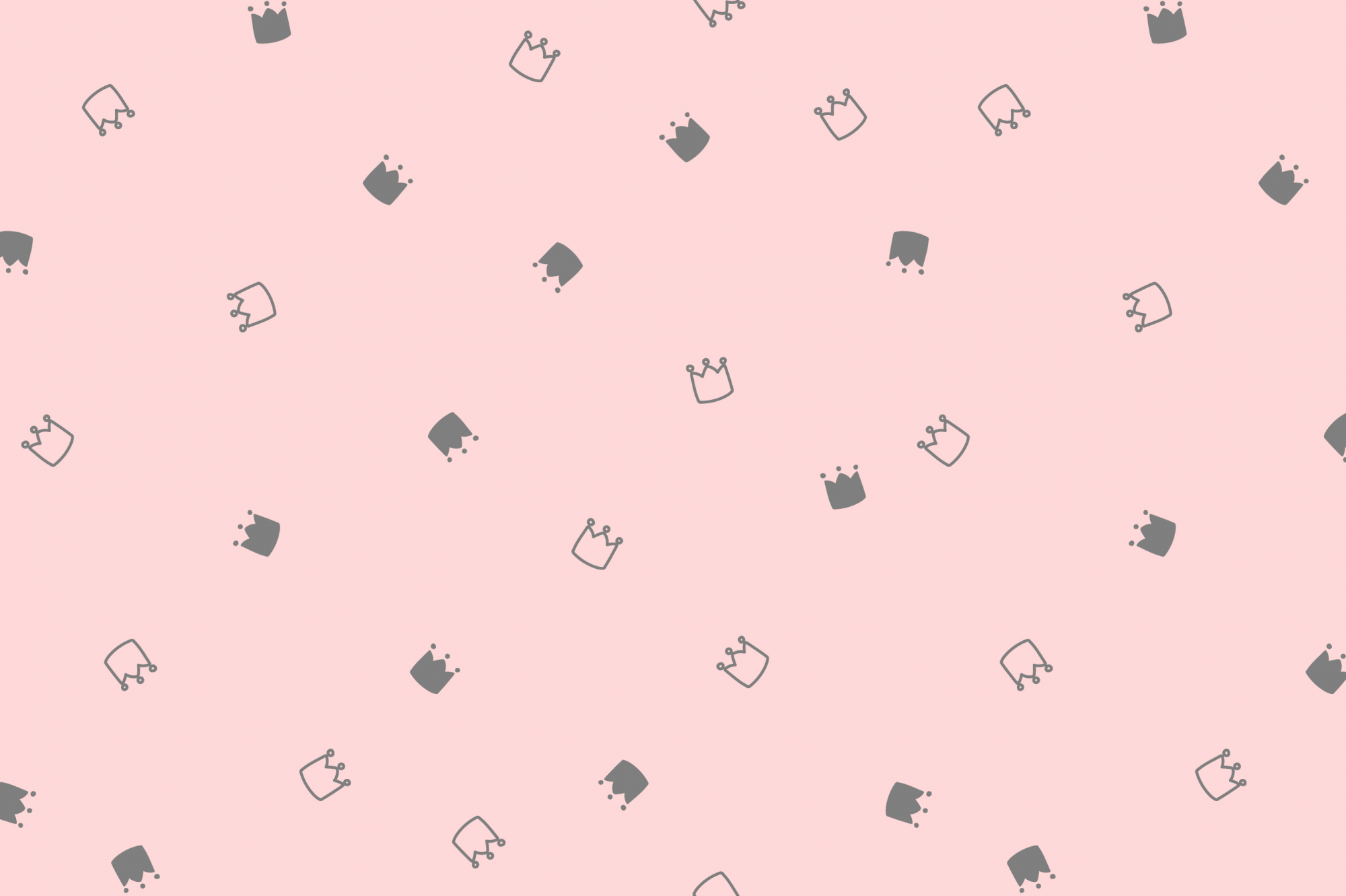 картинка Ткань с принтом Милые короны Т698_11 от компании Руткани