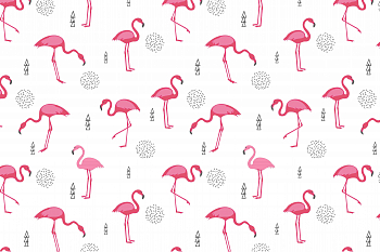 картинка Т598 Фламинго, colour 9000/8003/2023*(ru), Интерлок, 40/1 (ru), пачка 95 см, компакт, 175 gr, 100% хлопок, принт_пигмент, Руткани RUTKANI от компании Руткани
