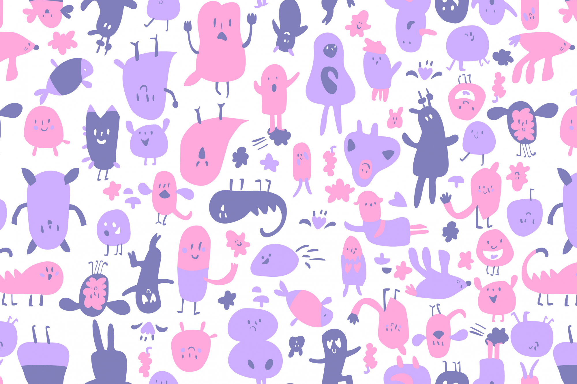 картинка Ткань с принтом Озорной пластилин Т700_14 от компании Руткани