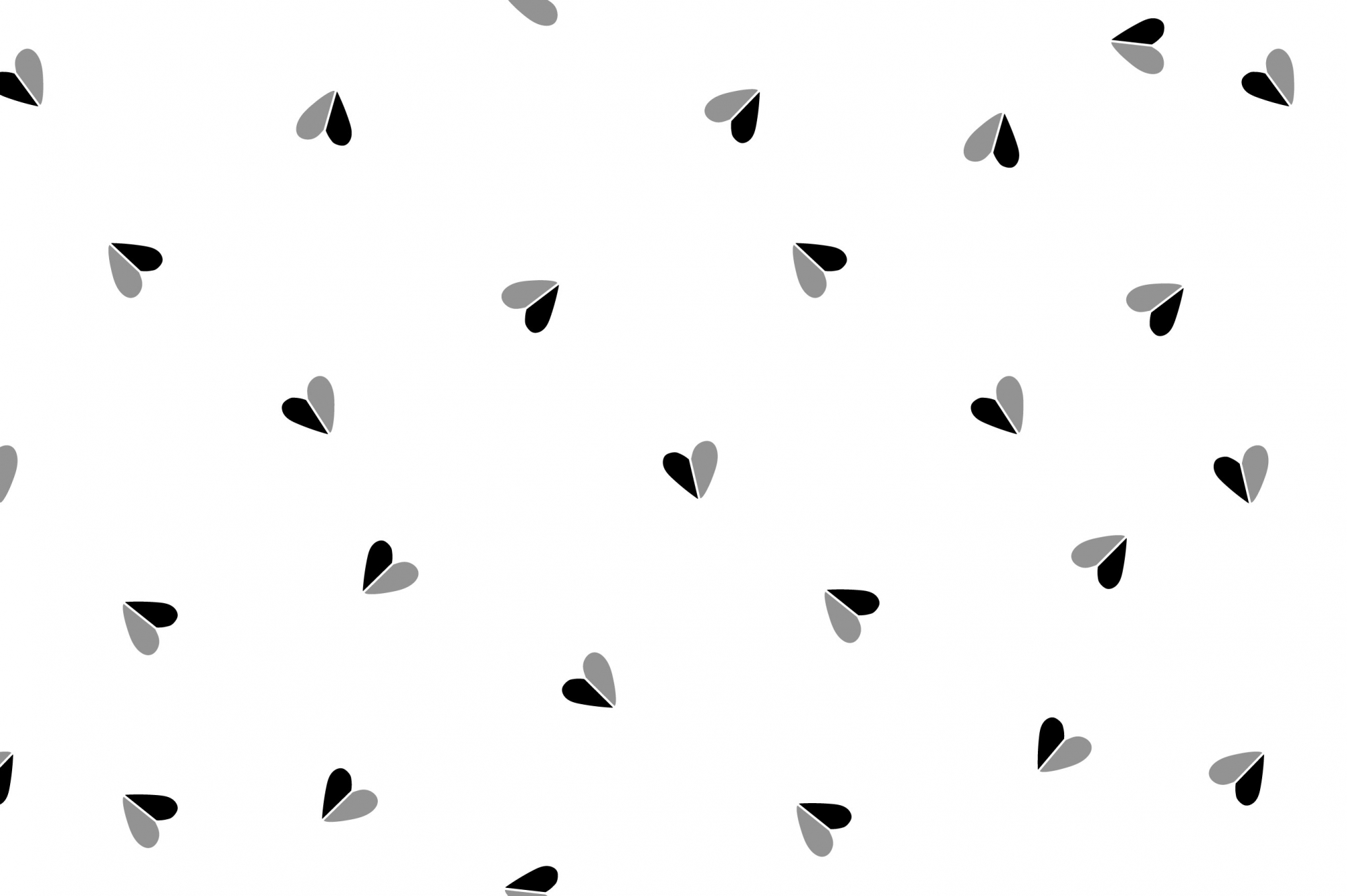 картинка Ткань с принтом Сердечки-половинки Т691_4 от компании Руткани