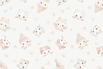 картинка Ткань с принтом Зимние котики Т692_6 от компании Руткани картинка Ткань с принтом Зимние котики Т692_6 от компании Руткани