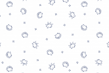 картинка Ткань с принтом Маленькие ежики Т696_3 от компании Руткани картинка Ткань с принтом Маленькие ежики Т696_3 от компании Руткани