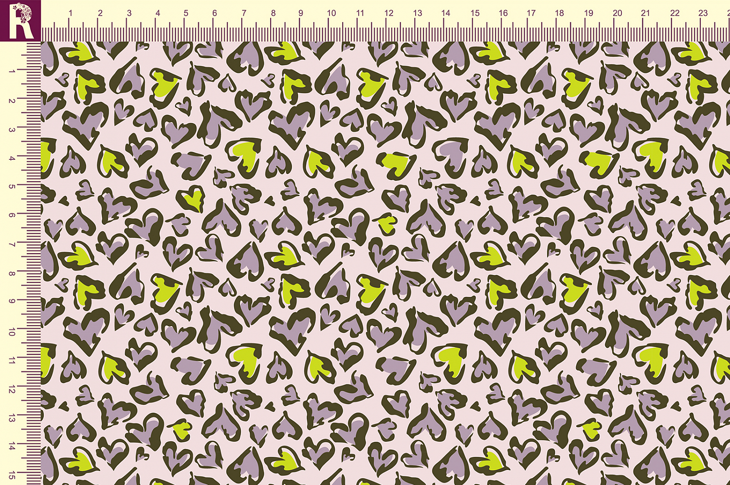 Т608 Леопардовые сердца 9509а 16-0230 16-3307 19-0516