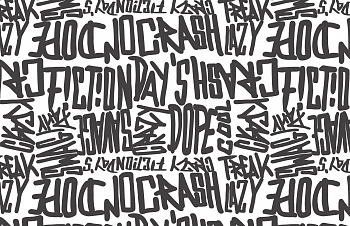 картинка Т600 Граффити, colour 9000/8001*(ma), Футер, 30/20, пачка, кардная с начесом, 190 gr, 100% хлопок, принт_пигмент, Rutkani от компании Руткани