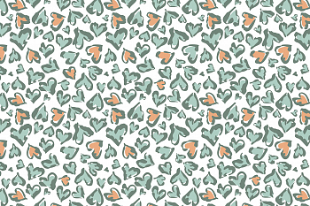 картинка Т608 Леопардовые сердца 9050S 18-5611 15-5207 15-1245 от компании Руткани