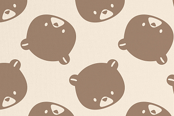 картинка Т630 Крупные мишки, colour 9050а/4029*rut), Интерлок, 40/1 (ru), пачка 95 см, компакт, 175 gr, 100% хлопок, принт_пигмент, Rutkani от компании Руткани