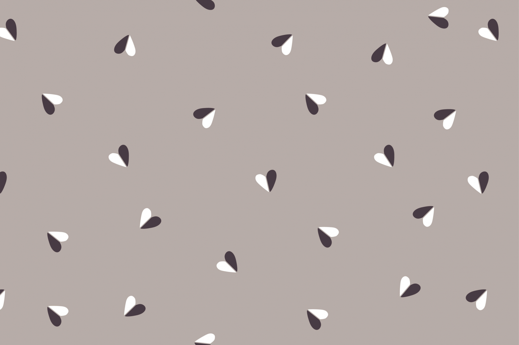 картинка Ткань с принтом Сердечки-половинки Т691_7 от компании Руткани