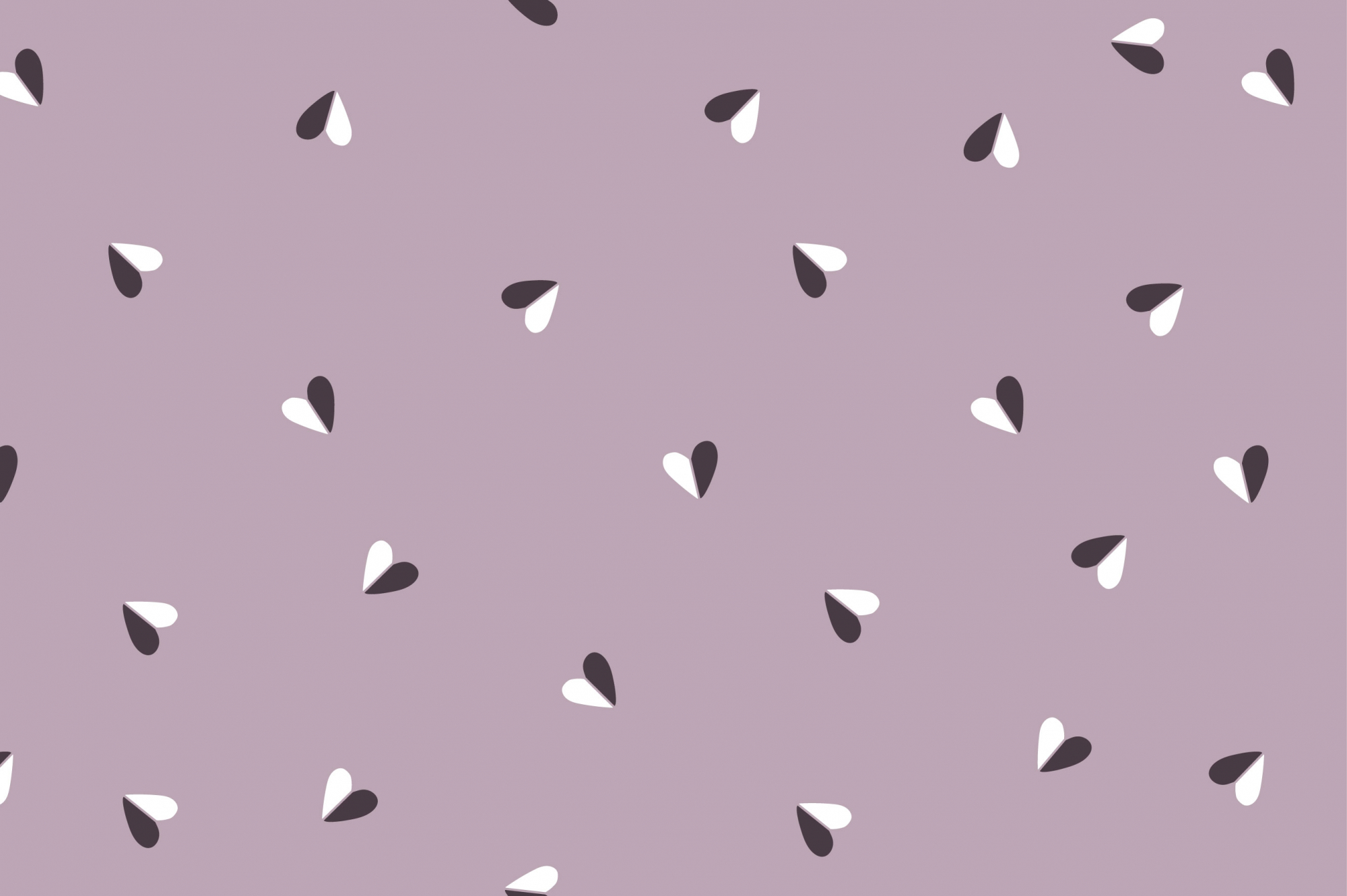 картинка Ткань с принтом Сердечки-половинки Т691_5 от компании Руткани