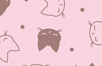 картинка Т635 Милые котики, colour 9509а/4024*(ma), Кулирная гладь, 30/1, пачка, кардная, 145 gr, 100% хлопок, принт_пигмент, Rutkani от компании Руткани