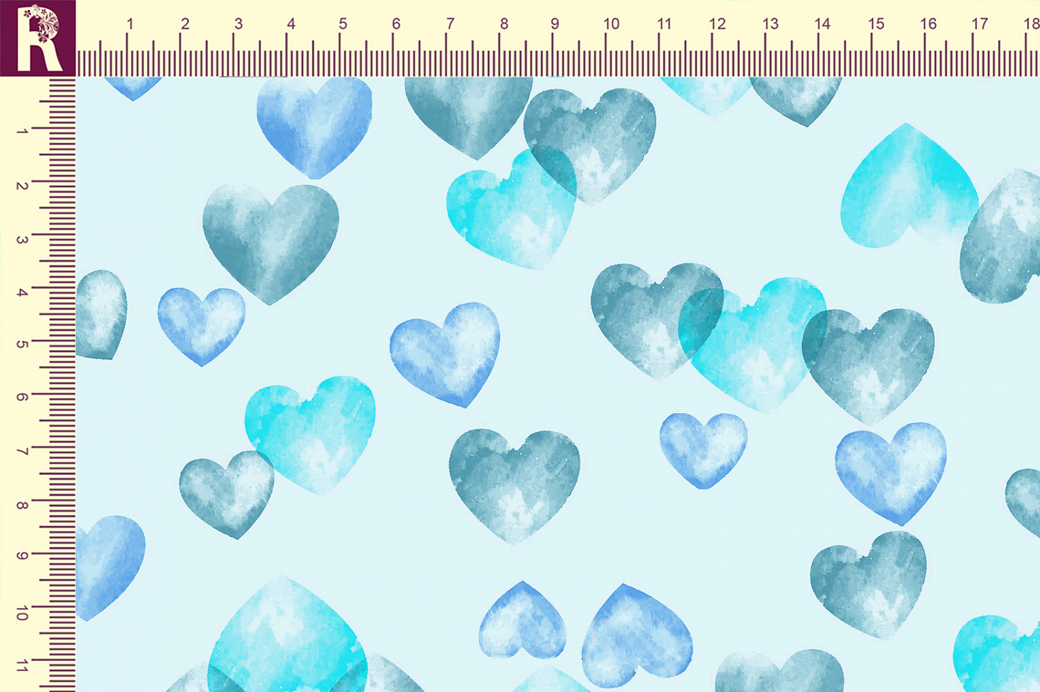 Т683 Воздушные сердечки 9061а 18-4232 18-4140 16-4725